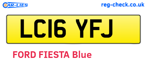 LC16YFJ are the vehicle registration plates.