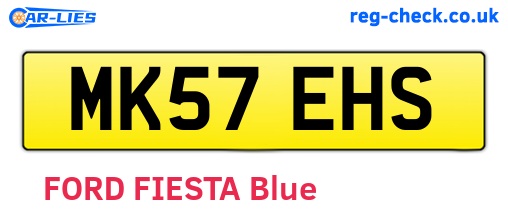 MK57EHS are the vehicle registration plates.