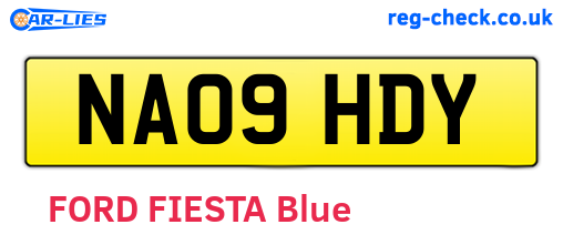 NA09HDY are the vehicle registration plates.
