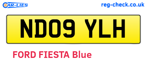 ND09YLH are the vehicle registration plates.