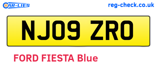 NJ09ZRO are the vehicle registration plates.
