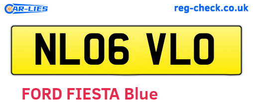 NL06VLO are the vehicle registration plates.