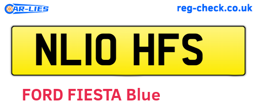 NL10HFS are the vehicle registration plates.