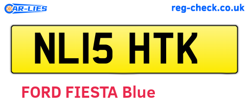 NL15HTK are the vehicle registration plates.