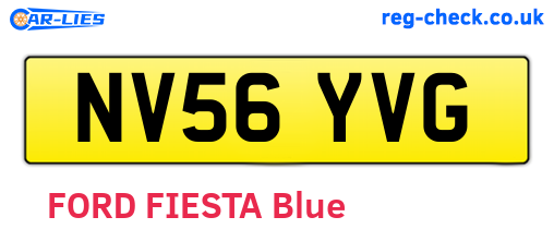 NV56YVG are the vehicle registration plates.