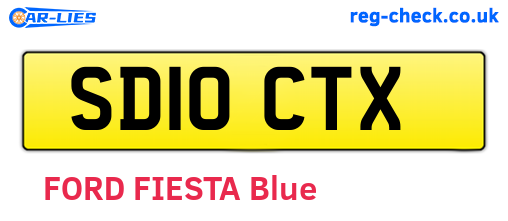 SD10CTX are the vehicle registration plates.