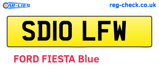 SD10LFW are the vehicle registration plates.