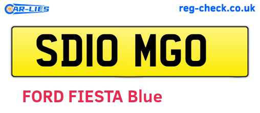 SD10MGO are the vehicle registration plates.