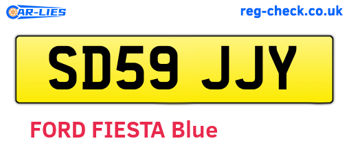 SD59JJY are the vehicle registration plates.