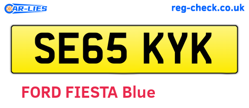 SE65KYK are the vehicle registration plates.