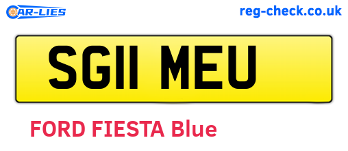 SG11MEU are the vehicle registration plates.