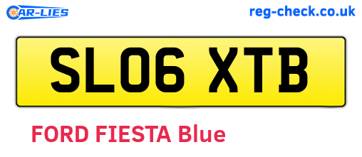 SL06XTB are the vehicle registration plates.