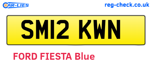 SM12KWN are the vehicle registration plates.