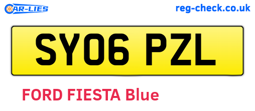 SY06PZL are the vehicle registration plates.