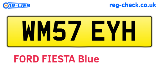 WM57EYH are the vehicle registration plates.
