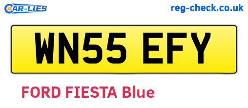 WN55EFY are the vehicle registration plates.