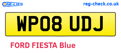 WP08UDJ are the vehicle registration plates.