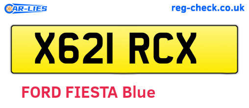 X621RCX are the vehicle registration plates.