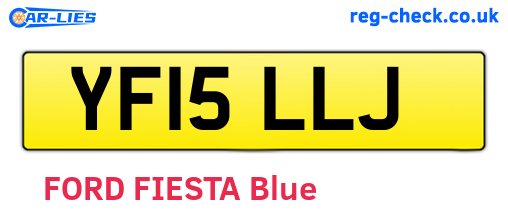 YF15LLJ are the vehicle registration plates.