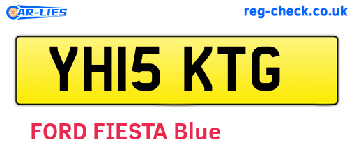 YH15KTG are the vehicle registration plates.
