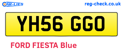 YH56GGO are the vehicle registration plates.