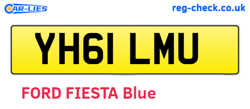 YH61LMU are the vehicle registration plates.