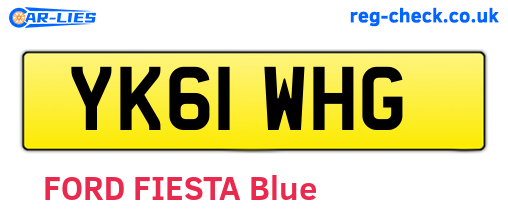 YK61WHG are the vehicle registration plates.