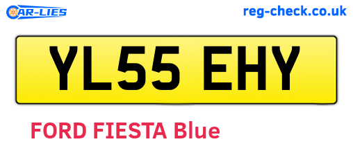 YL55EHY are the vehicle registration plates.