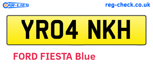 YR04NKH are the vehicle registration plates.