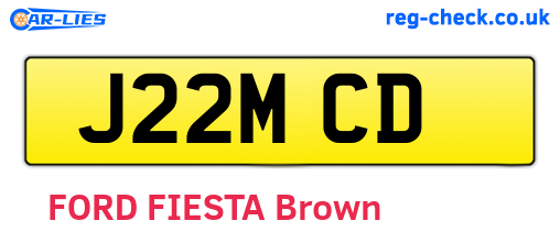 J22MCD are the vehicle registration plates.