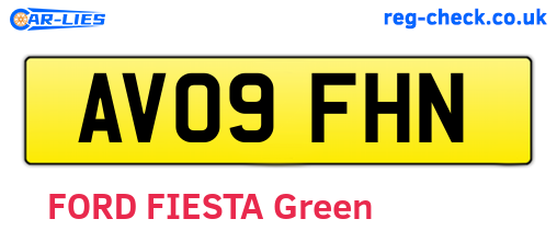 AV09FHN are the vehicle registration plates.
