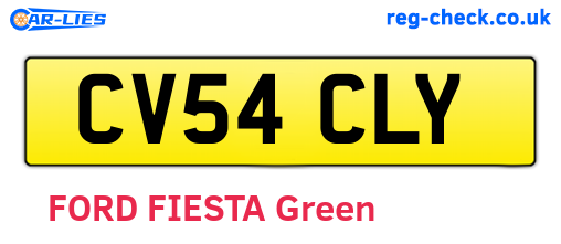 CV54CLY are the vehicle registration plates.