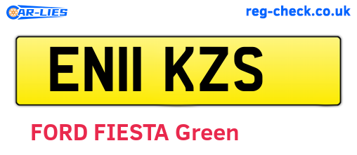 EN11KZS are the vehicle registration plates.