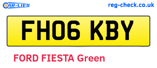 FH06KBY are the vehicle registration plates.