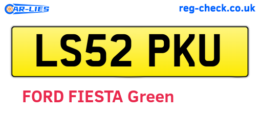 LS52PKU are the vehicle registration plates.