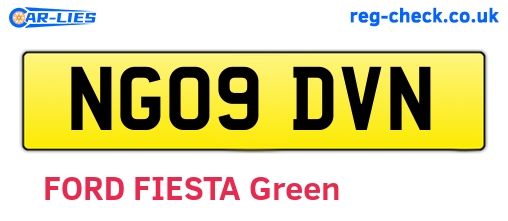 NG09DVN are the vehicle registration plates.