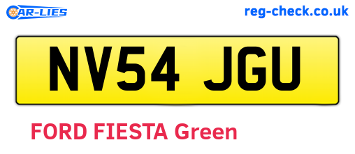 NV54JGU are the vehicle registration plates.