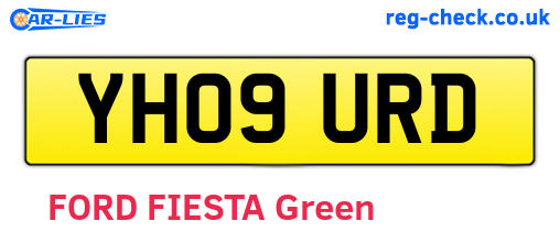 YH09URD are the vehicle registration plates.