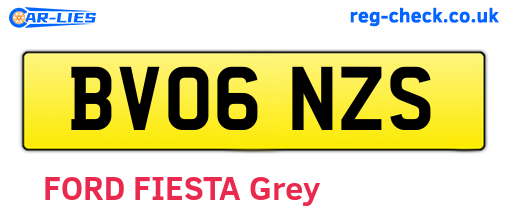 BV06NZS are the vehicle registration plates.