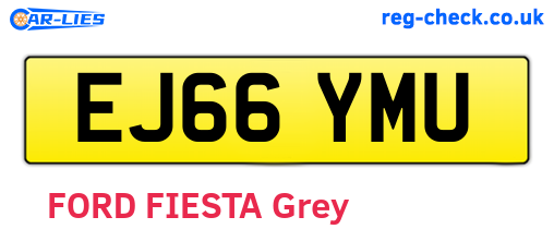 EJ66YMU are the vehicle registration plates.