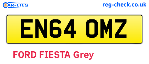 EN64OMZ are the vehicle registration plates.