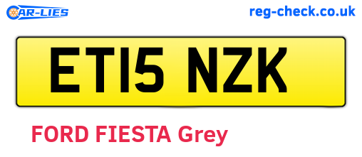 ET15NZK are the vehicle registration plates.