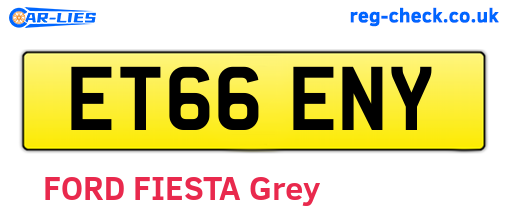 ET66ENY are the vehicle registration plates.