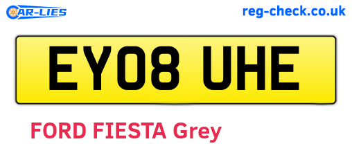 EY08UHE are the vehicle registration plates.