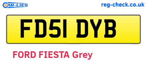 FD51DYB are the vehicle registration plates.