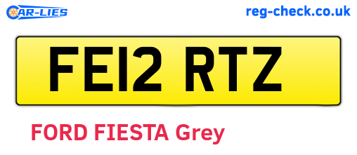 FE12RTZ are the vehicle registration plates.