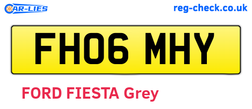 FH06MHY are the vehicle registration plates.