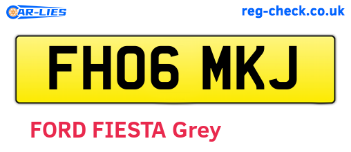 FH06MKJ are the vehicle registration plates.