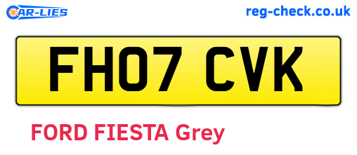 FH07CVK are the vehicle registration plates.