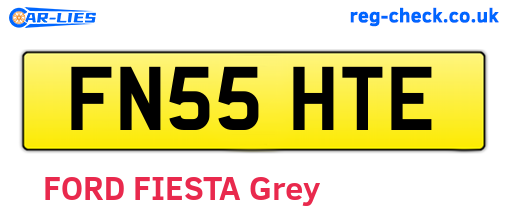 FN55HTE are the vehicle registration plates.